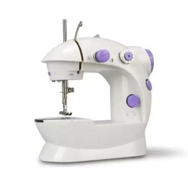 Imagem de Mini Máquina Costura Reta Bivolt, Elétrica E Portátil - Fss Variedades
