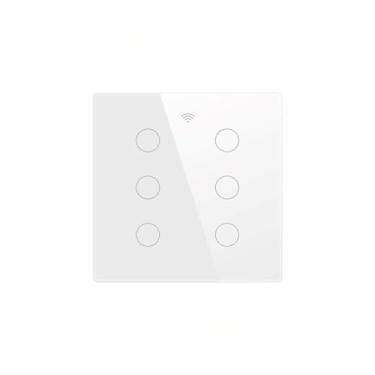 Imagem de Interruptor Inteligente 4x4 Wi-Fi 6 botões Touch Screen, NOVA DIGITAL, compativel com Alexa Google Home Tuya Smart Life. (CÓDIGO 22, ENVIO DO BRASIL)
