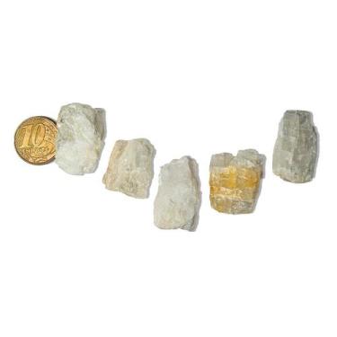 Imagem de 03 Petalita Pedra Bruto Natural 1 a 10g 2 a 3cm Classe B - CristaisdeC