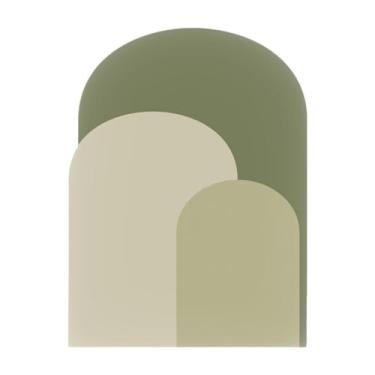 Imagem de XLWLLNJ Adesivo de parede em arco, adesivo de parede para porta de berçário, festa em casa, sala de estar, decoração de arte adesiva e descascável, papel de, Verde