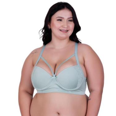 Imagem de Sutiã Plus Size Bojão Tirinhas Strappy Reforçado - c9 SUTIÃ REFORÇADO 