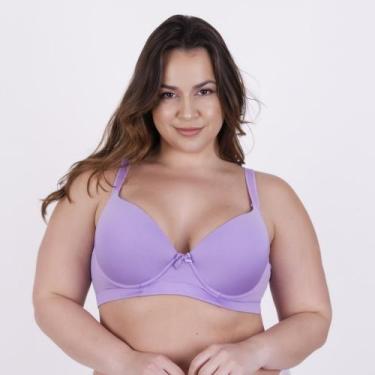 Imagem de Sutiã Plus Size Básico Lateral Larga Alça Reforçada Bojão - c5 SUTIÃ N