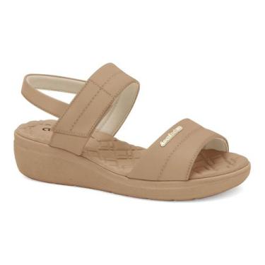 Imagem de Sandália Anabela Feminina Comfortflex tiras autocolantes Praticidade C