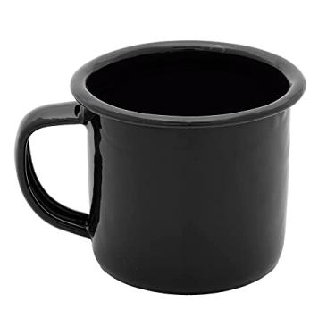 Imagem de Mimo Style Caneca Esmaltada 150ml Cor Preto - Produzida em Ferro Esmaltado; Sirva Chá, Chocolate Quente, Leite, Café e Outras Bebidas Com Todo Charme; Resistente, Durável; Produto Ideal P/Dia a Dia
