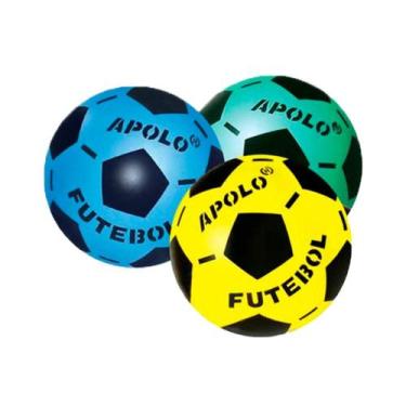 Imagem de Bola Futebol Apolo Leve Colorida Com 6 Bolas - Apolo RV-088