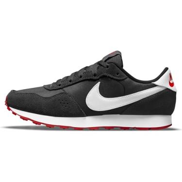 Imagem de NIKE Tênis esportivo unissex infantil Md Valiant, Preto, branco, cinza fumê, vermelho universitário, 5 UK