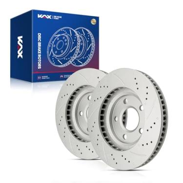 Imagem de KAX Substituição do par de rotores de freio a disco dianteiro de 30 cm para Impala, LeSabre, DeVille, Monte Carlo, Camaro, Firebird, Park Avenue, Bonneville, Aurora, Sevilha, Intrigue, Eldorado,