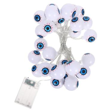 Imagem de DIYEAH Luzes LED De Globo Ocular De Halloween: 6 5 M De Luzes Brilhantes E Assustadoras Com 30 Globos Oculares Realistas - Lâmpada À Prova D'Água Para Festas Ao Ar Livre Quintais E