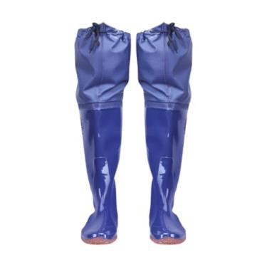 Imagem de predolo Calças de pesca estilo wading, botas de cano alto em PVC para caça e jardinagem, resistentes ao desgaste, para adultos, Sapatos Tamanho 45 Eur