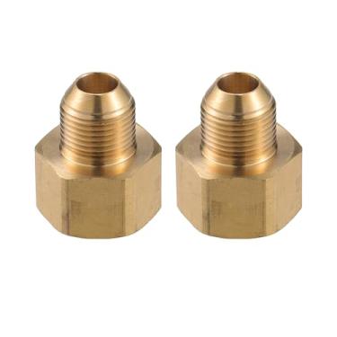 Imagem de VekAuto Conector de lavadora de pressão, M22 x 1,5 a 16 mm G3/20.3 cm adaptador macho e fêmea conector de mangueira de parafuso de latão universal para lavadora de pressão conexão rápida latão tom