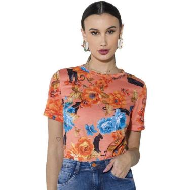 Imagem de Camisetas Onça Preta Basica Sublimada Feminino-Feminino