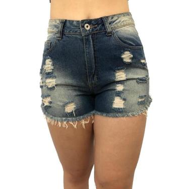 Imagem de Shorts Jeans Riu Kiu Destroyed 01318-Feminino