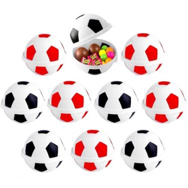 Imagem de 10 Potes Bola Futebol de Times Decoração Festa Aniversário Rubro Negro Mengo São Paulo