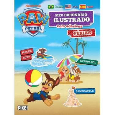 Imagem de Livro - Meu primeiro dicionário de adesivos: Férias/ Patrulha Canina