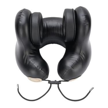 Imagem de Heayzoki Travesseiro de Pescoço de Viagem Com Fone de Ouvido, Ruído Destacável de Espuma de Memória Pillow Musical Em Forma de Viagem U, Suporte de 360 ° No Pescoço, Bateria de 1210mAh