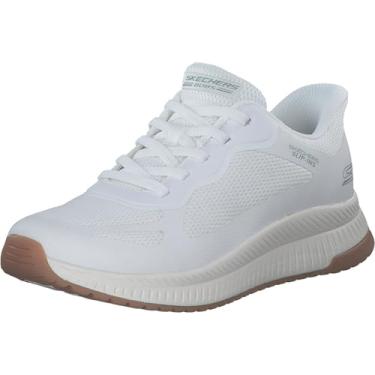 Imagem de Skechers Tênis feminino Hands Free Slip-ins Squad 4-Staple Look, Branco, 36