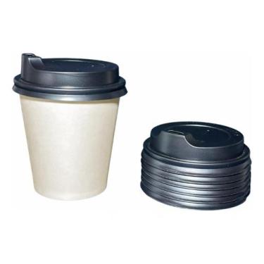 Imagem de Copo Papel Branco 110Ml Tampa Biodegradável 100Un Térmico - Fns