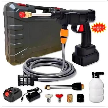 Imagem de Pistola Lavadora Alta Pressão  Recarregável, Portátil e Bivolt 110V/22