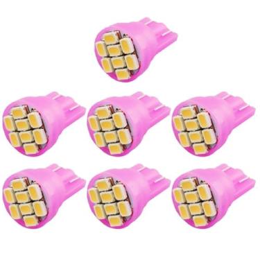 Imagem de Atmufelp Lâmpada LED 7X T10 Instrumento Medidor Cluster LED Painel Painel Lâmpadas LED Rosa/Roxo Substituição para Ford 1993-1996 Bronco F150 F250 F350 Caminhão, Ford 1980-1986 F100 F150 F250 F350