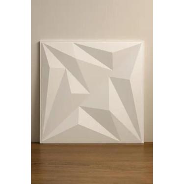 Imagem de Placa Revestimento Parede Diamante 3D 25Un 30X30Cm + Fita 3M - Lujpdec