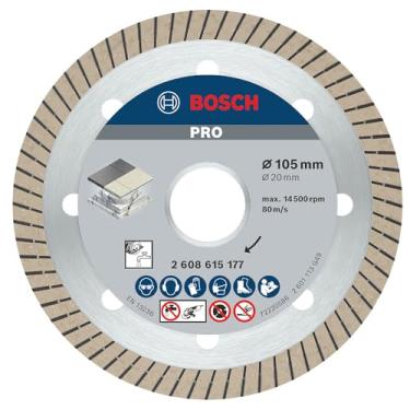 Imagem de Bosch Disco Diamantado PRO Porcelanato Turbo 105 x 20mm