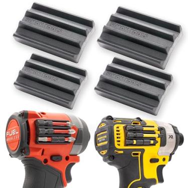 Imagem de Simon Tools Suporte magnético para chaves de impacto e furadeiras - adesivo super forte - acessório de broca compatível com a maioria das marcas de brocas como Dewalt, Makita, Klein, Bosch e Milwaukee