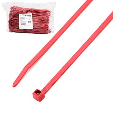 Imagem de Abraçadeiras de cabo com classificação UL de 30,48 cm de Pleno Vermelho T50I2M4UL da HellermannTyton – Pacote com 1000
