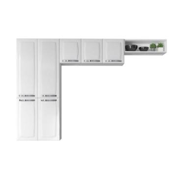 Imagem de Armário de Cozinha Compacta de Aço Itatiaia Rose Suspenso 245cm 7 Port