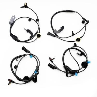 Imagem de Mteycei 4 peças de sensor de velocidade da roda ABS dianteiro traseiro esquerdo e direito compatível com Chrysler 11-14 200 07-10 Sebring Substituição para Dodge 08-14 Avenger substitui 5085823AC