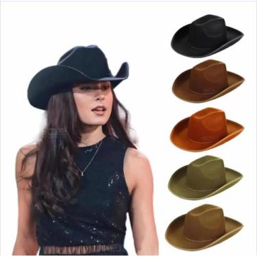 Imagem de Chapéu Country Ana Castela Boiadera Cowboy Sertanejo Cowgirl - Loja Di