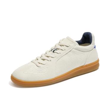 Imagem de Rothy's Tênis masculino casual da moda RS01, feito de garrafas de plástico reciclado e lavável na máquina, Osso, 42