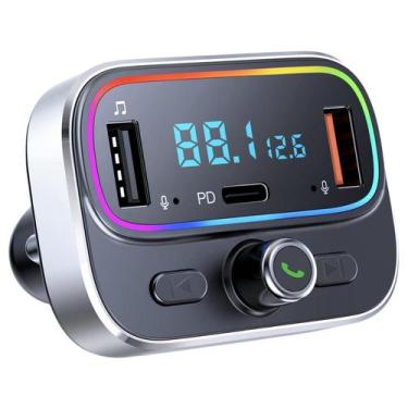 Imagem de Transmissor FM Bluetooth GUANDA para carro com carregamento rápido de 