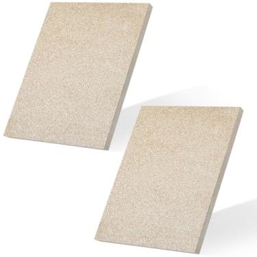 Imagem de Sasylvia 2 peças de placa defletora Quadrafire 40.6 cm x 35.6 cm x 1.3 cm 2100f Fogão a lenha Fogão Lareira Lareira