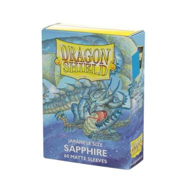 Imagem de Dragon Shield | Japanese Size Card Matte Sleeves | 60 CT - Smooth & Tough Premium TCG Sleeves - Compatible with Yu-Gi-Oh, Naruto, Cardfight & Vanguard | Sapphire
