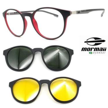 Imagem de Oculos Redondo Preto Mormaii Swap 2 6071 aft + 2 Clipons gn, Aft