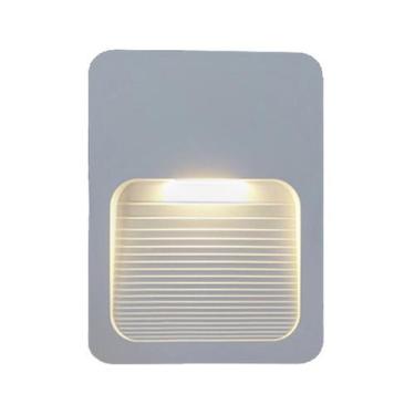 Imagem de Balizador 4x2 Sobrepor Led Fit Slim 2w Parede Escada Muro - Bela Home,