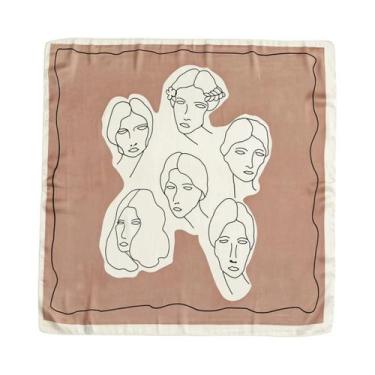 Imagem de Bandana Preta Paisley Hip Hop 68x68cm Lenço Quadrado Com Estampa De Co