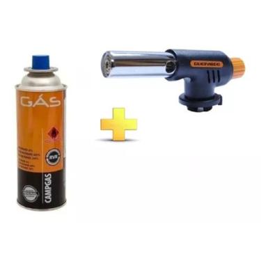 Imagem de Maçarico Queimador Culinário Portátil Acendimento Automático Regulagem