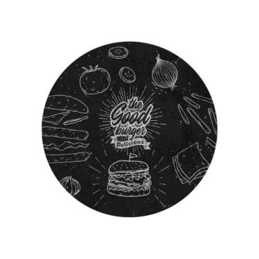 Imagem de Conjunto com 6 Pratos de Sobremesa Burger Black Ø21cm - Alleanza Cerâm