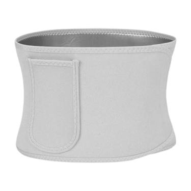 Imagem de KiBcsLic Cinta abdominal para modelar a cintura, aumenta a estabilidade do core, cinto de suor para exercícios, cinto abdominal para corrida e academia, Cinza