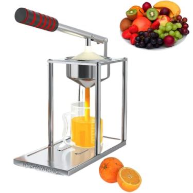Imagem de HYZHANHONG Espremedor manual de desktop, extrator de suco de laranja, ferramenta dedicada de espremer frutas frescas, extração eficiente de suco, doce e delicioso, adequado para várias frutas