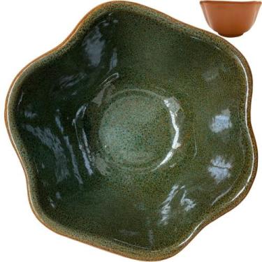 Imagem de Bowl de cerâmica orgânico verde terra viva - haifa collection privée