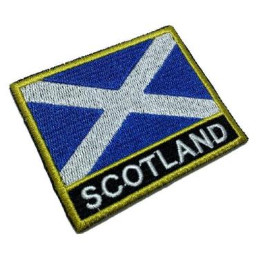 Imagem de BP0004NT01 Bandeira Escócia Patch Bordado Termo Adesivo - BR44