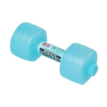 Imagem de Colaxi Halteres recarregáveis ​​com água, peso ajustável, capacidade de 1 kg para uso interno, multifuncional, 26x10 cm, equipamento de exercício à prova de, Azul
