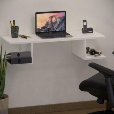 Imagem de Escrivaninha Suspensa Home Office Estudos Compacta - Maclavi Móveis