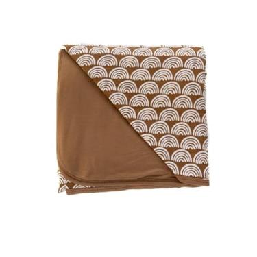 Imagem de Little Sleepies Cobertor de nuvem, viscose macia de bambu para meninos e meninas, leve, perfeito para pessoas com sono quente, 127 x 127 cm, grande (arco-íris ferrugem)