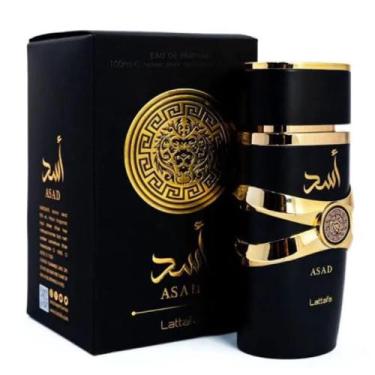 Imagem de Perfume Asad Lattafa 100ml Masculino Preto Importado Original Longa Du