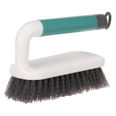 Imagem de Esfoliante de lavanderia, escovas resistentes, escovas de limpeza de pano de cerdas macias com alça antiderrapante, ferramenta de limpeza doméstica para chuveiro, cozinha, pia, banheiro, chão (verde)