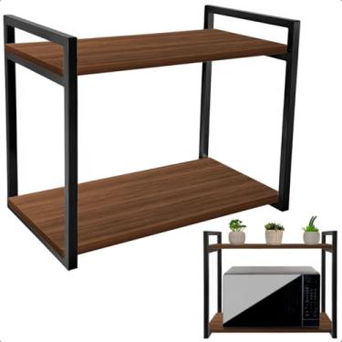Imagem de Prateleira para Micro-ondas Suporte Nicho para Cozinha Spen (Preto/Villandry)