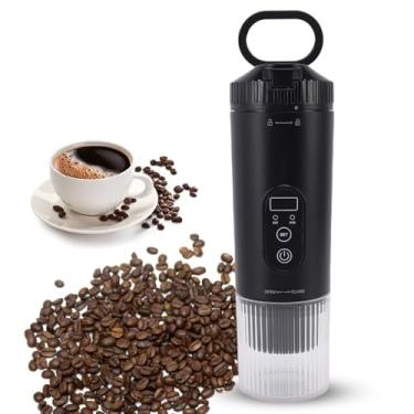 Imagem de Goshyda Máquina de Espresso Portátil, Pequena Cafeteira Com 7800mAh & USB C CARREGA por Cápsulas Dolcegusto e café Moído, para Acampar o Escritório de Viagens de Carro (Preto)